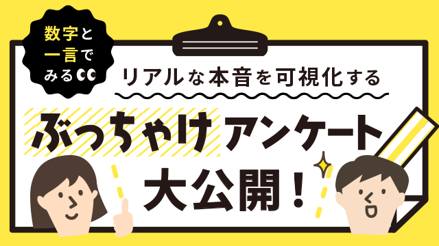 ぶっちゃけアンケート大公開!